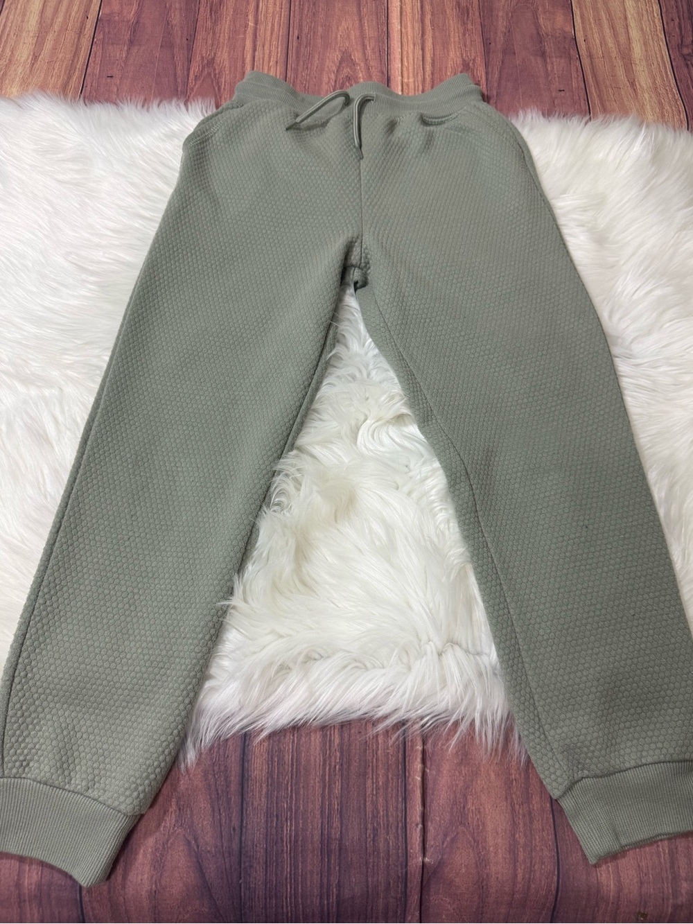 Primark Olive Green Textured Jogger Sweatpants - Boys Size 8-9 Years